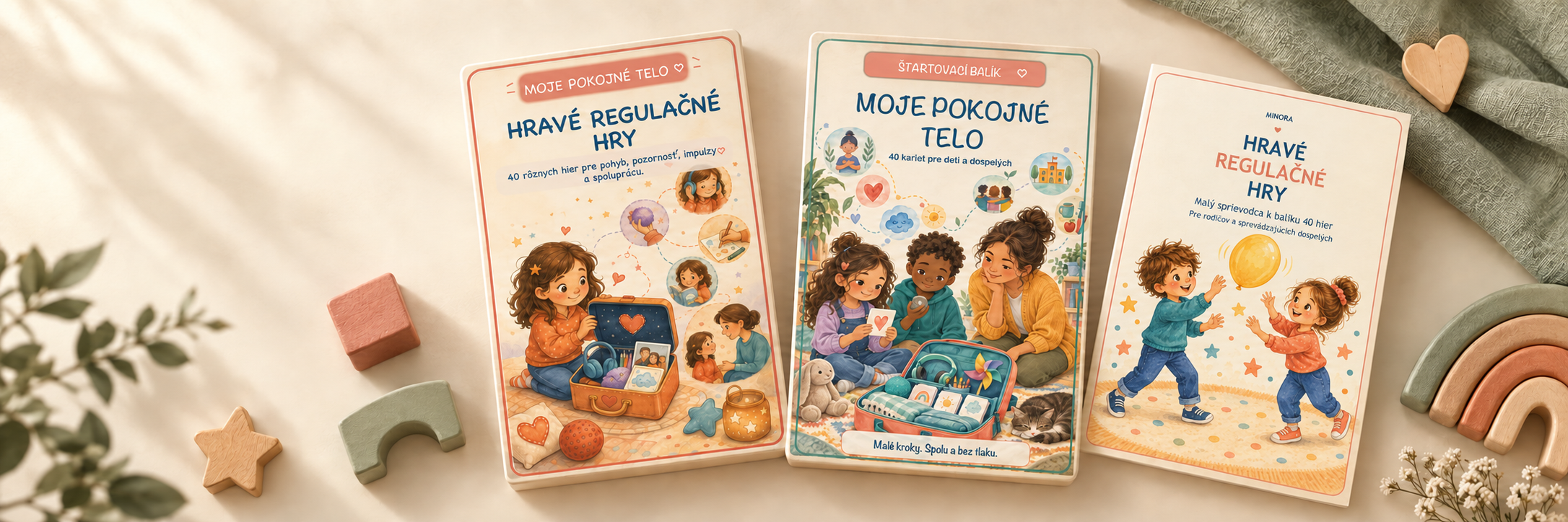 Moje pokojné telo – detské karty a sprievodný booklet